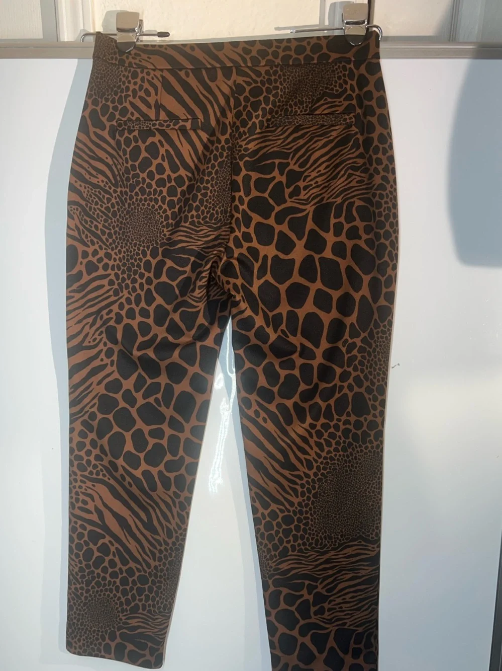 Michael Kors Brown and Black Animal Print Leggings